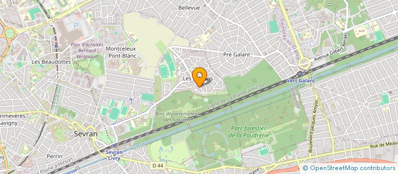 localisation de l'entreprise HELPING à SEVRAN