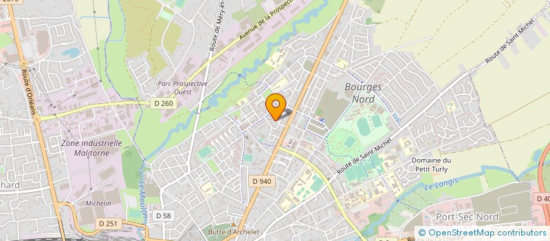 localisation de l'entreprise HELPING HANDS à BOURGES