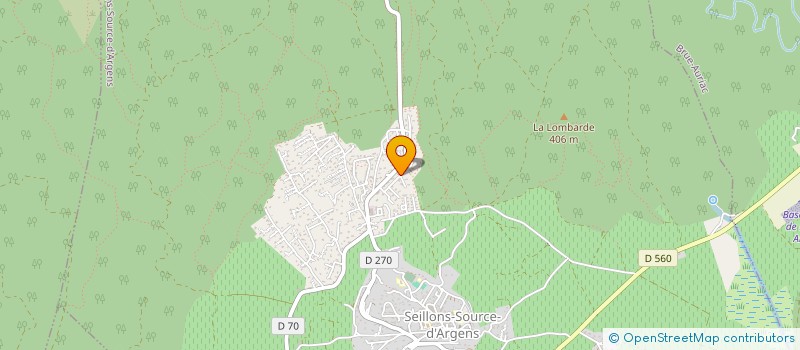 localisation de l'entreprise HELPOS à SEILLONS-SOURCE-D'ARGENS