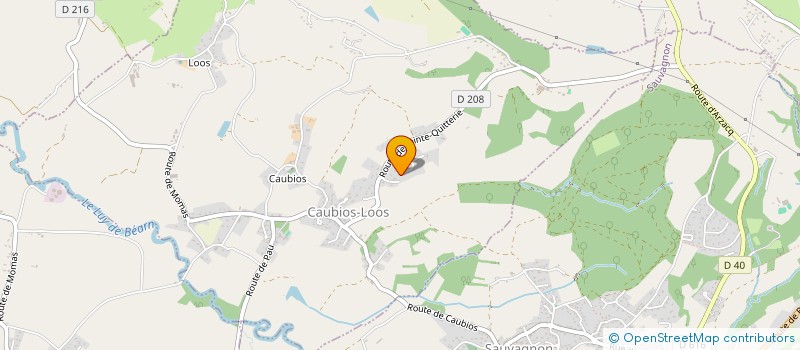 localisation de l'entreprise HELPY  CAUBIOS-LOOS