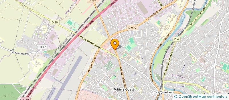 localisation de l'entreprise HELPYOUNG86 à POITIERS