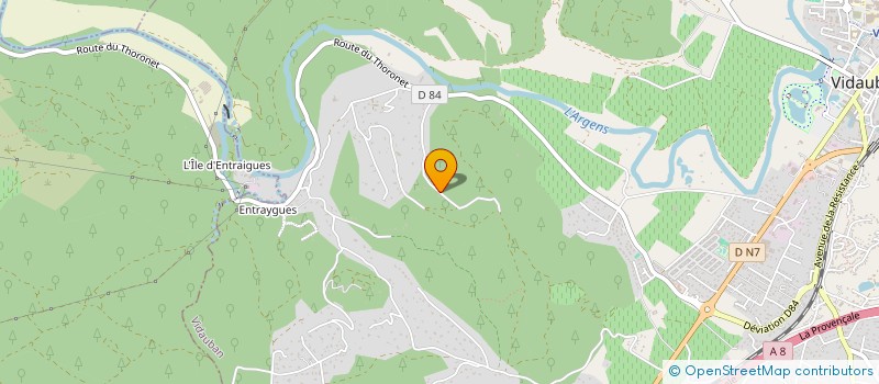 localisation de l'entreprise HELRIC  VIDAUBAN