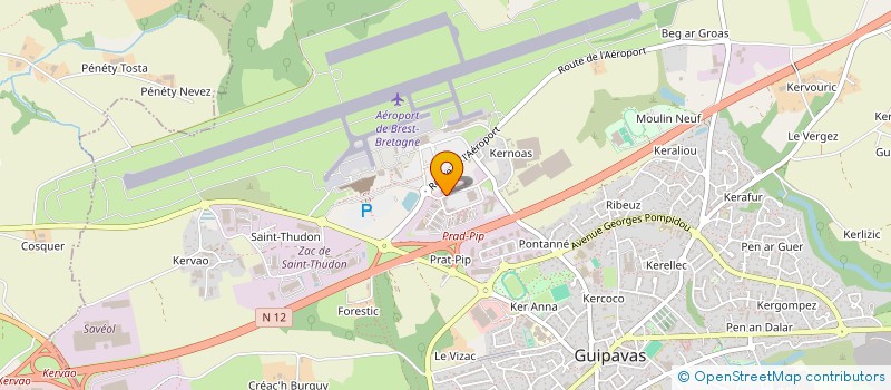 localisation de l'entreprise HELTECH  QUIMPER