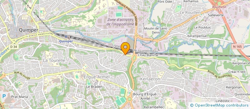 localisation de l'entreprise HELTHI à QUIMPER