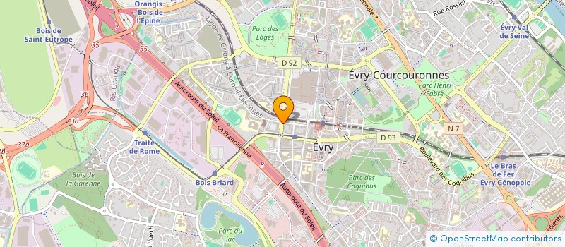 localisation de l'entreprise HELTOS SARL à EVRY-COURCOURONNES