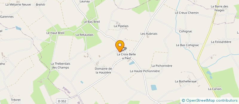 localisation de l'entreprise HELU  PIPRIAC