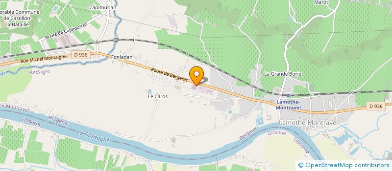 localisation de l'entreprise HELUE II  LAMOTHE-MONTRAVEL