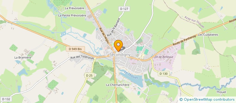 localisation de l'entreprise HELUSA  SECONDIGNY