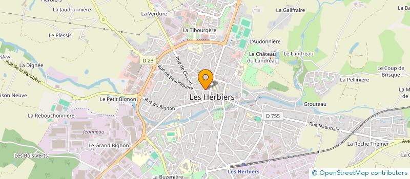 localisation de l'entreprise HELVERO à LES HERBIERS