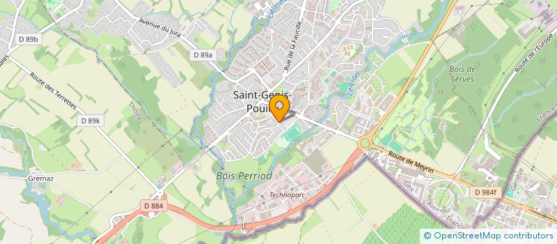 localisation de l'entreprise HELVETI'CAR  SAINT-GENIS-POUILLY