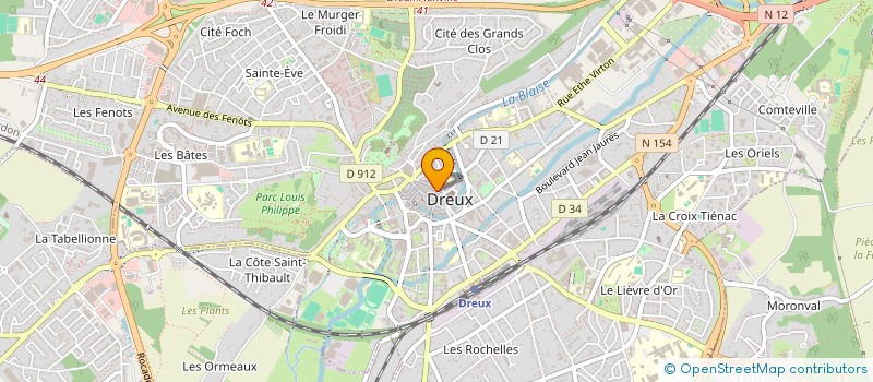 localisation de l'entreprise HELVETIA SA à DREUX