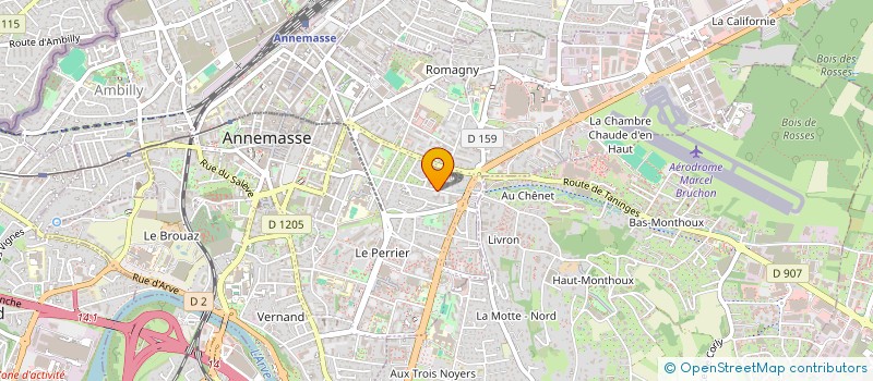 localisation de l'entreprise HELVETICA à ANNEMASSE