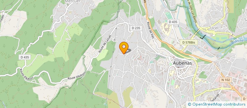 localisation de l'entreprise HELVIE PATRIMOINE à AUBENAS