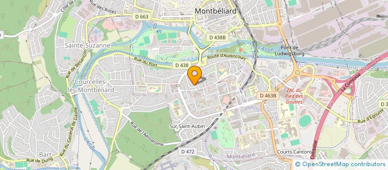 localisation de l'entreprise HELWAN  MONTBELIARD