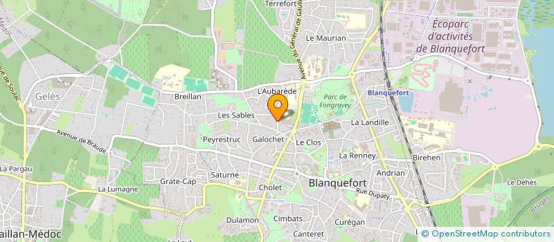 localisation de l'entreprise HELYOS à BLANQUEFORT