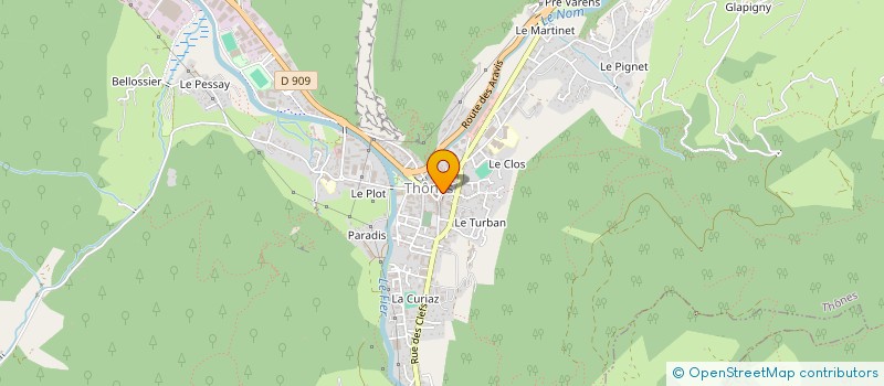 localisation de l'entreprise HEM à THONES