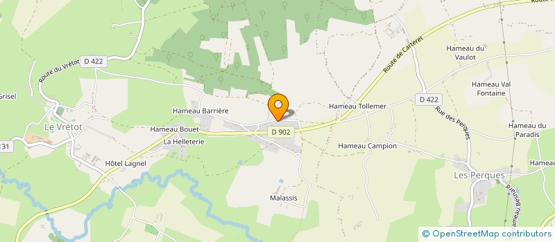 localisation de l'entreprise HEM C.Q.I  BRICQUEBEC-EN-COTENTIN