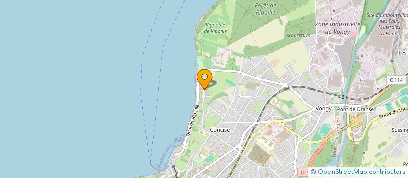 localisation de l'entreprise HEM IMMO à THONON-LES-BAINS