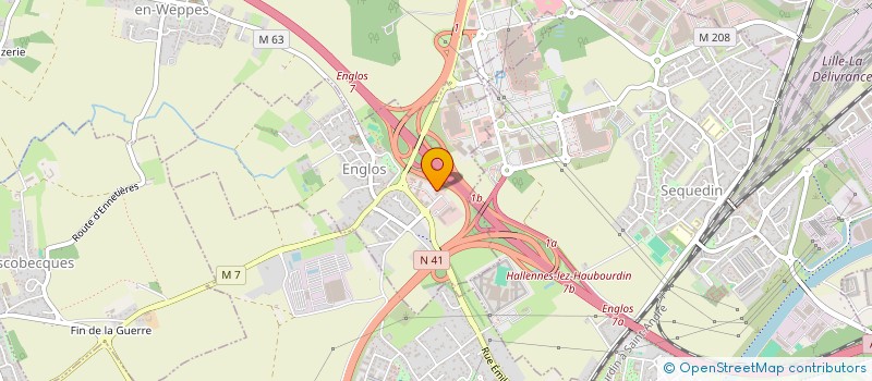 localisation de l'entreprise HEM - MARJOLAINE  ENGLOS