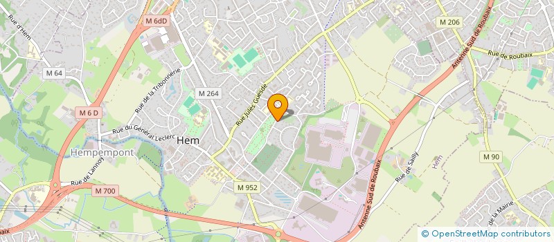 localisation de l'entreprise HEM TEX  HEM