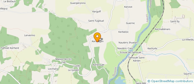 localisation de l'entreprise HEMA  PLUMELIAU-BIEUZY