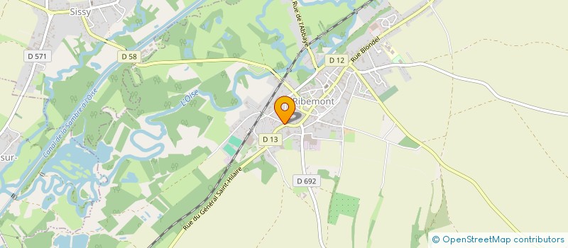 localisation de l'entreprise HEMA SCI  BAILLEULVAL