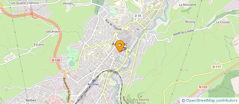 localisation de l'entreprise HEMA15 à AURILLAC