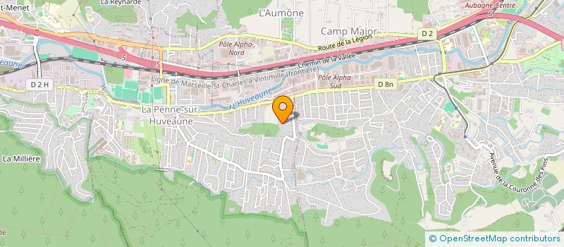 localisation de l'entreprise HEMAF  LA PENNE-SUR-HUVEAUNE