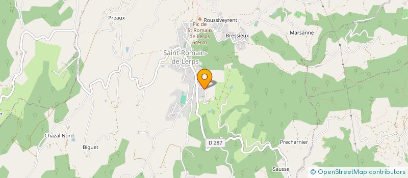 localisation de l'entreprise HEMAPHORE IMMO  SAINT-ROMAIN-DE-LERPS