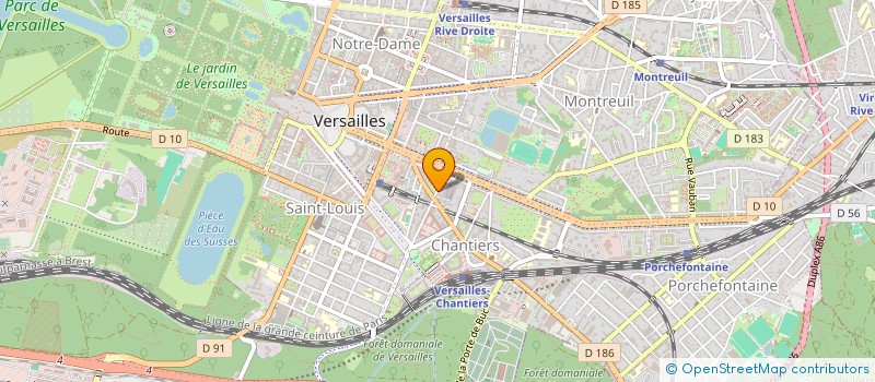 localisation de l'entreprise HEMATITE à VERSAILLES