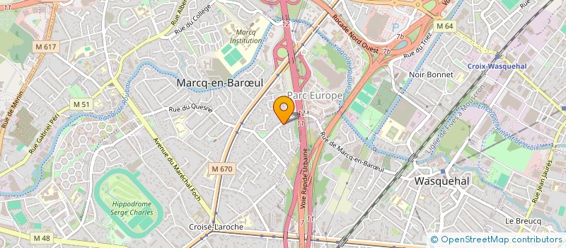 localisation de l'entreprise HEMATITE FRANCE  MARCQ-EN-BARUL