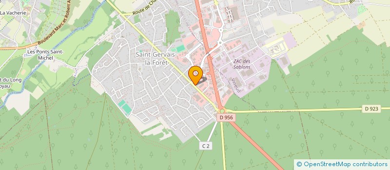 localisation de l'entreprise HEMBERT  SAINT-GERVAIS-LA-FORET