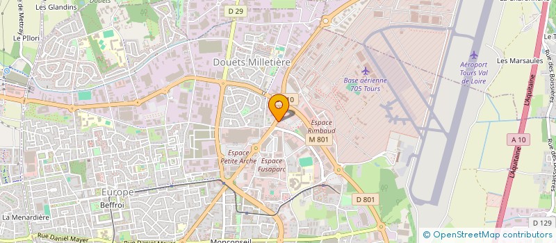 localisation de l'entreprise HEMERA  TOURS