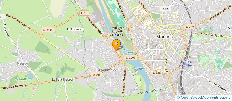 localisation de l'entreprise HEMERA  MOULINS