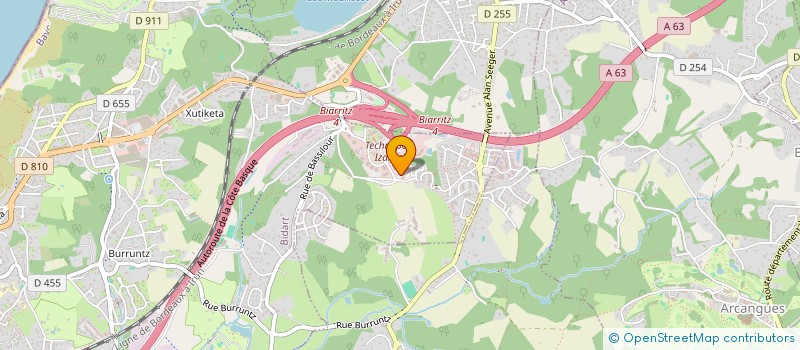 localisation de l'entreprise HEMERA à BIDART