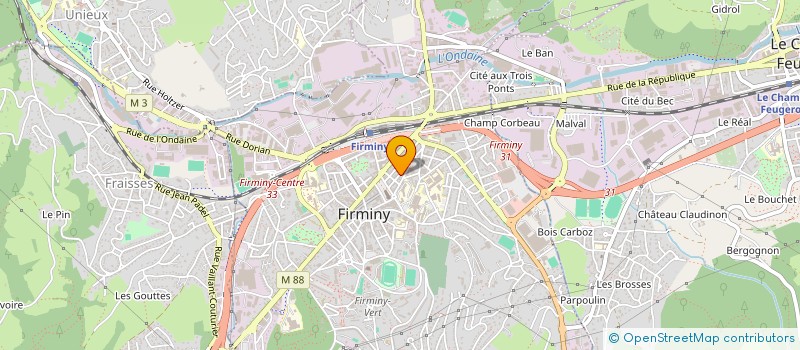 localisation de l'entreprise HEMERA  FIRMINY