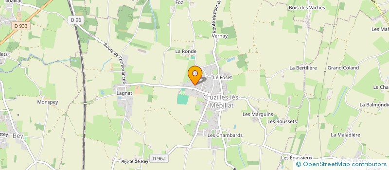 localisation de l'entreprise HEMERA  CRUZILLES-LES-MEPILLAT