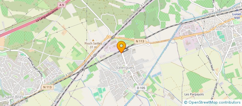 localisation de l'entreprise HEMERA TRAVAUX  VALERGUES