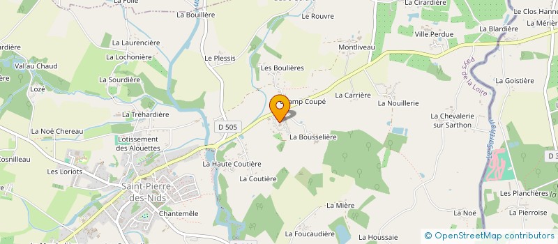 localisation de l'entreprise HEMERY à SAINT-PIERRE-DES-NIDS