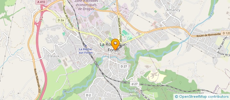 localisation de l'entreprise HEMERY FINANCES à LA ROCHE SUR FORON