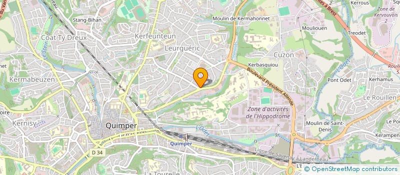 localisation de l'entreprise HEMERY JEAN CLAUDE à QUIMPER