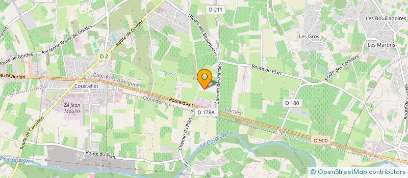 localisation de l'entreprise HEMERY JPLF  CABRIERES-D AVIGNON