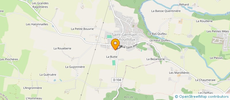 localisation de l'entreprise HEMERY TONY ET HEMERY CELINE  ST GERMAIN LE FOUILLOUX