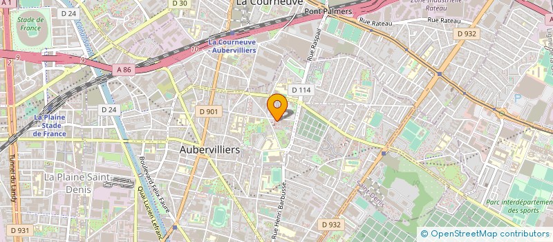 localisation de l'entreprise HEMET DISTRIBUTION à AUBERVILLIERS
