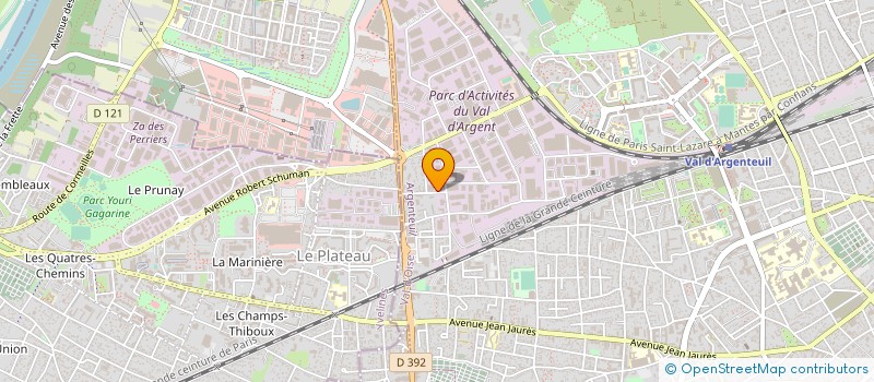 localisation de l'entreprise HEMET SA à ARGENTEUIL