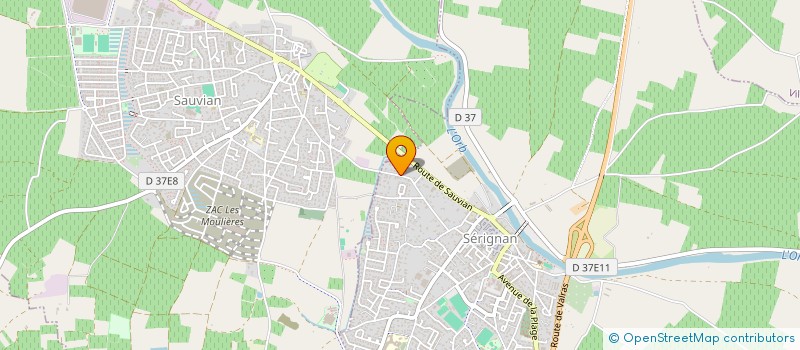 localisation de l'entreprise HEMGER  SERIGNAN