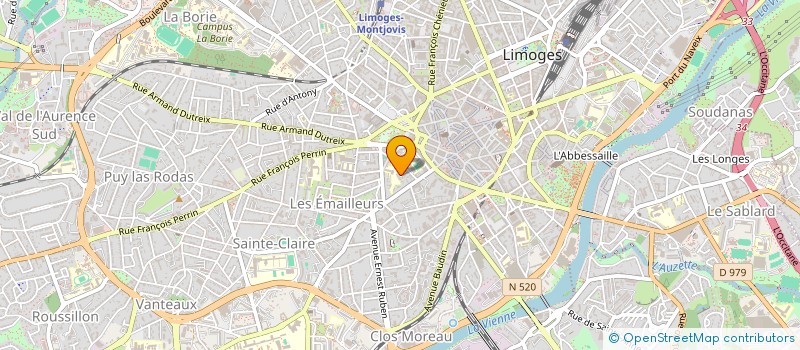 localisation de l'entreprise HEMICYCLE à LIMOGES