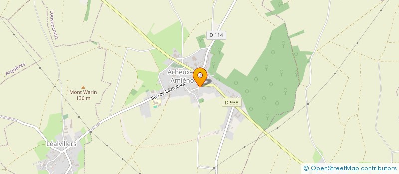 localisation de l'entreprise HEMIMAJE à ACHEUX-EN-AMIENOIS