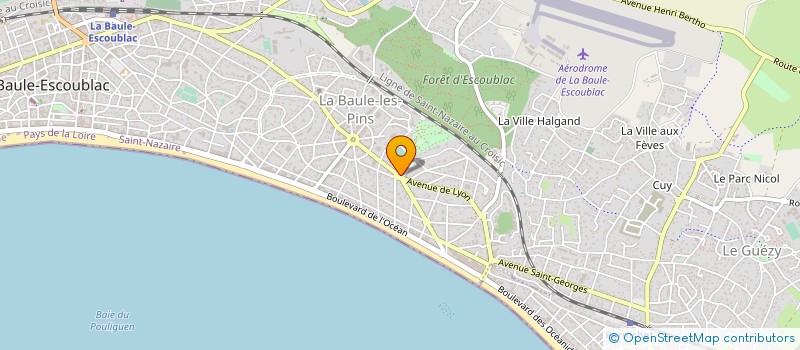 localisation de l'entreprise HEMISPHERE à LA BAULE-ESCOUBLAC