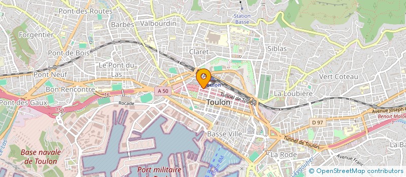 localisation de l'entreprise HEMISPHERE SUD à TOULON